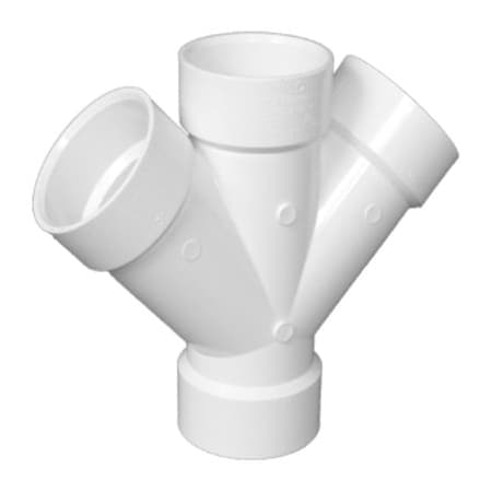 Charlotte Pipe And Foundry 3 PVCDWV DBL Wye PVC 00611 1000HA